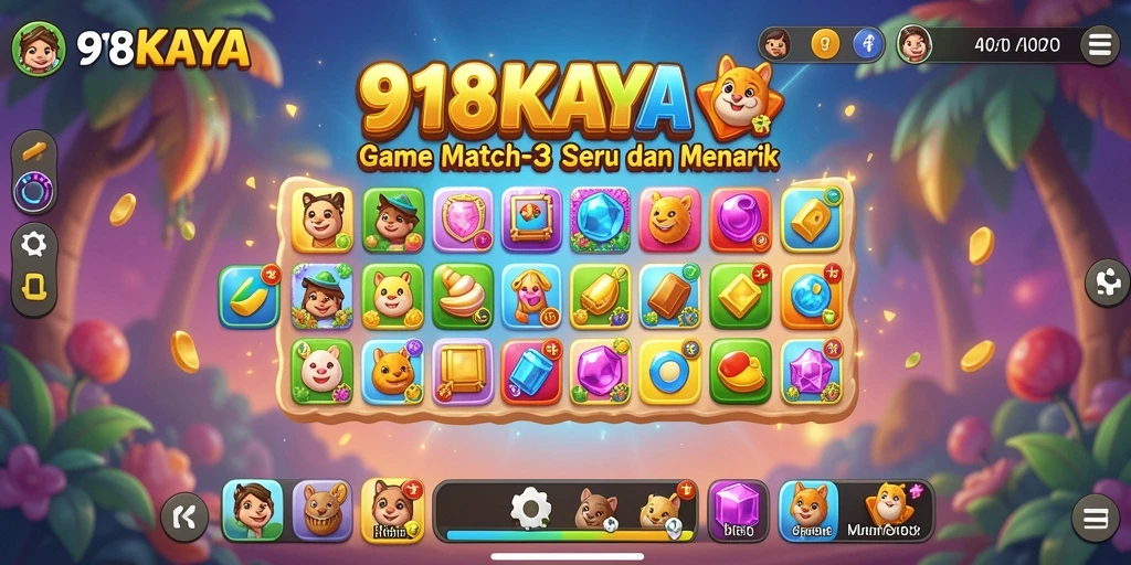 Tampilan gameplay seru dan penuh warna dari 918KAYA.