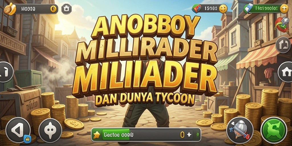 Tampilan gameplay ANOBOY yang seru dan penuh strategi Tycoon.