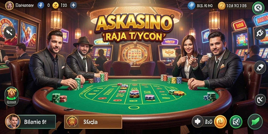 Tampilan gameplay Tycoon dalam ASKASINO yang menarik.