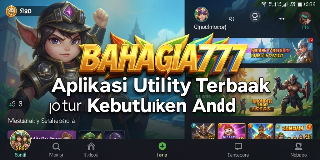 Screenshot dari BAHAGIA777 menampilkan antarmuka pengguna yang intuitif dan fitur utama.