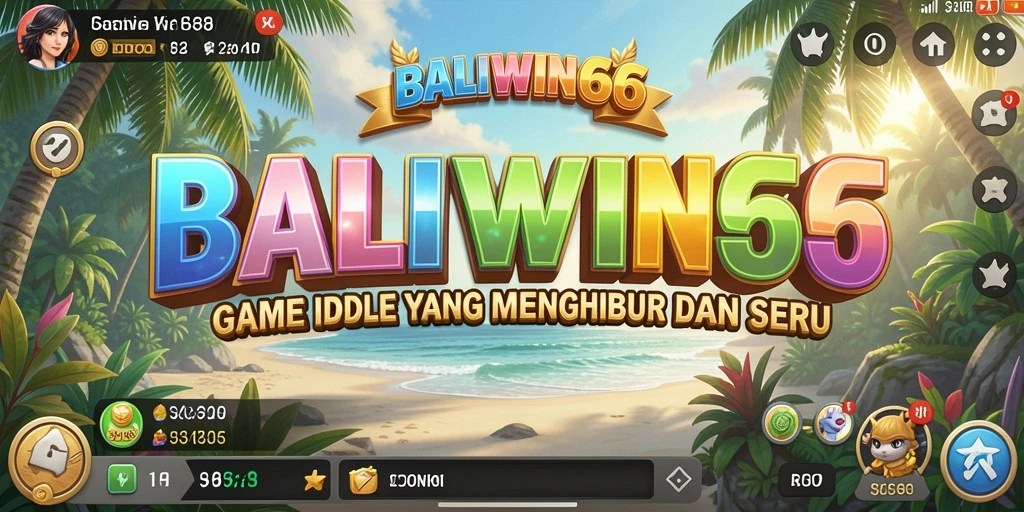 Screenshot gameplay BALIWIN66 yang menampilkan kemajuan karakter di game Idle.