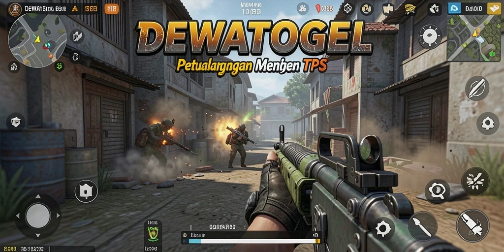 Tampilan gameplay <strong>DEWATOGEL</strong> menampilkan aksi menegangkan dalam pertempuran TPS.