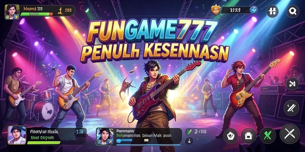 Tampilan gameplay FUNGame777 yang menarik dan penuh warna.