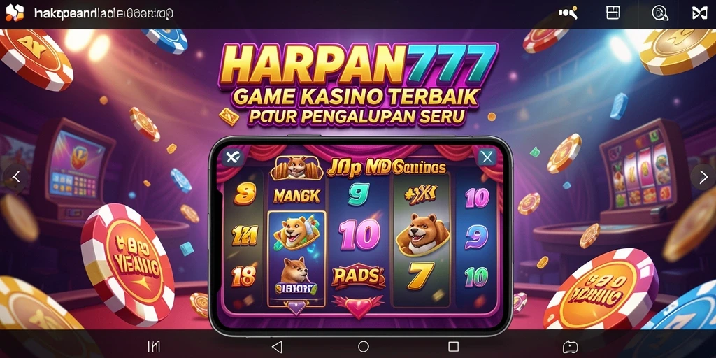 Tampilan utama HARAPAN777 dengan gameplay Kasino yang menarik.