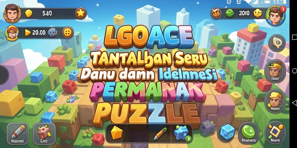 Tampilan gameplay LGOACE dengan tantangan puzzle menarik.