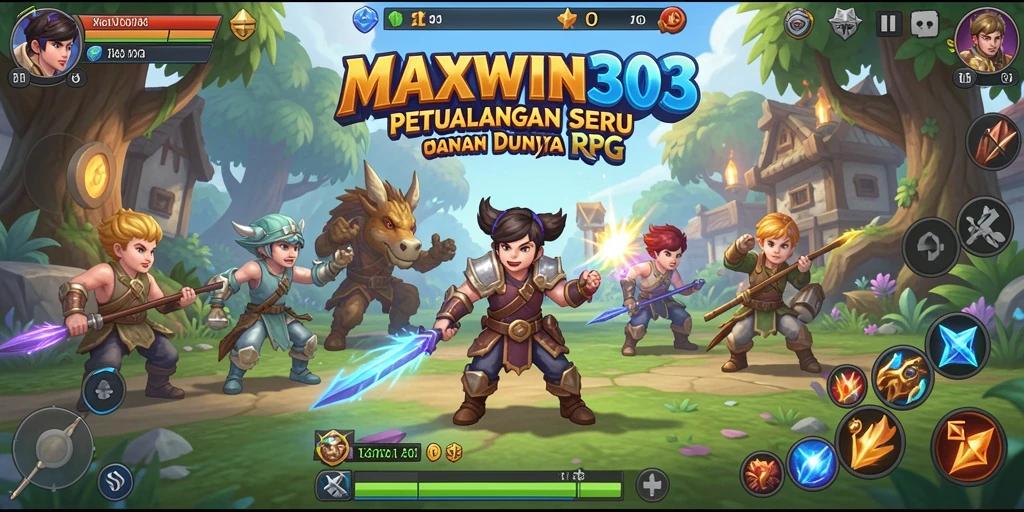 Screenshot MAXWIN303 menampilkan aksi seru dalam dunia RPG.