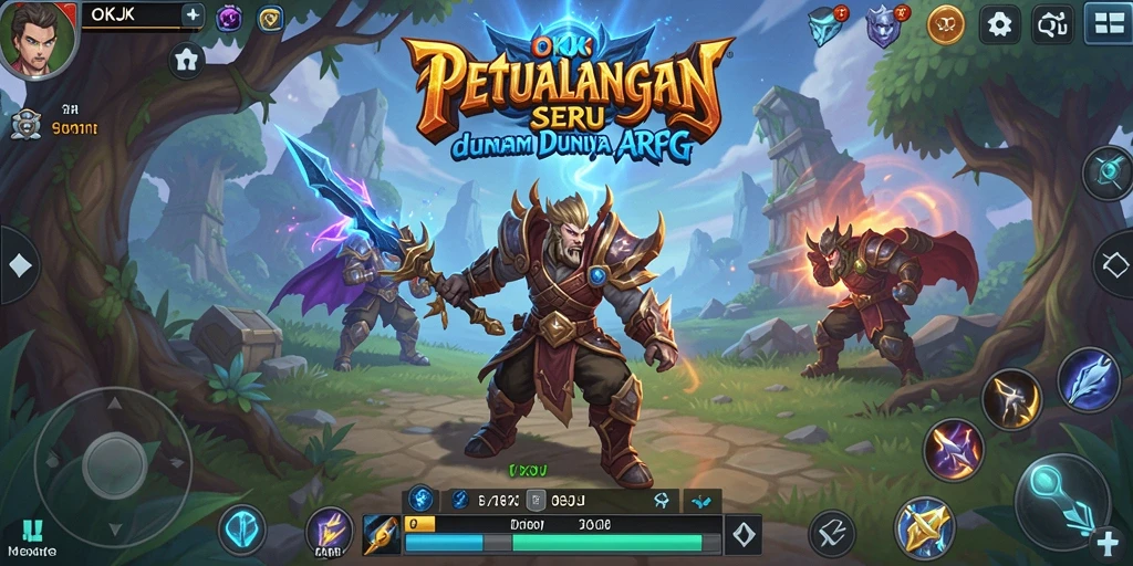 Tangkapan layar gameplay <strong>OKJK</strong> menampilkan aksi seru dalam pertempuran ARPG.