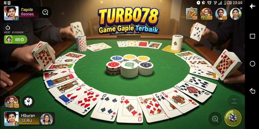 Tampilan gameplay seru di TURBO78 dengan pemain lain.